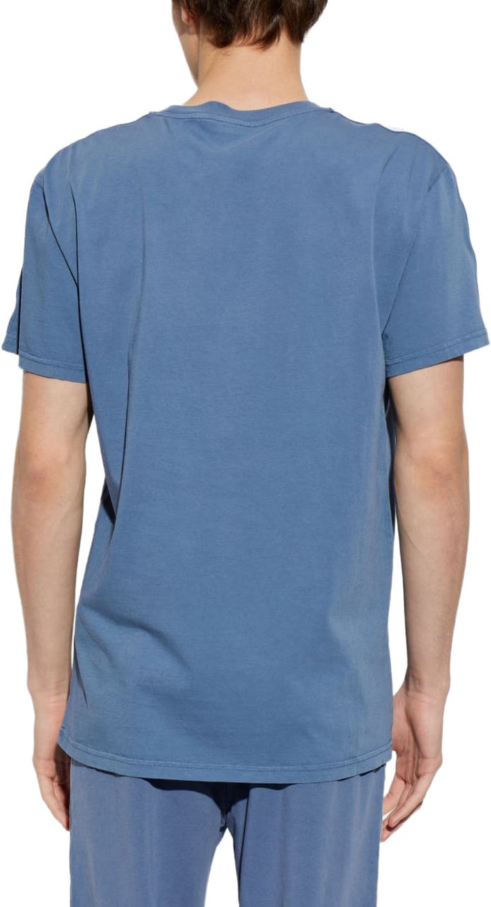 Moschino T-Shirts And Polos Blue Blauw
