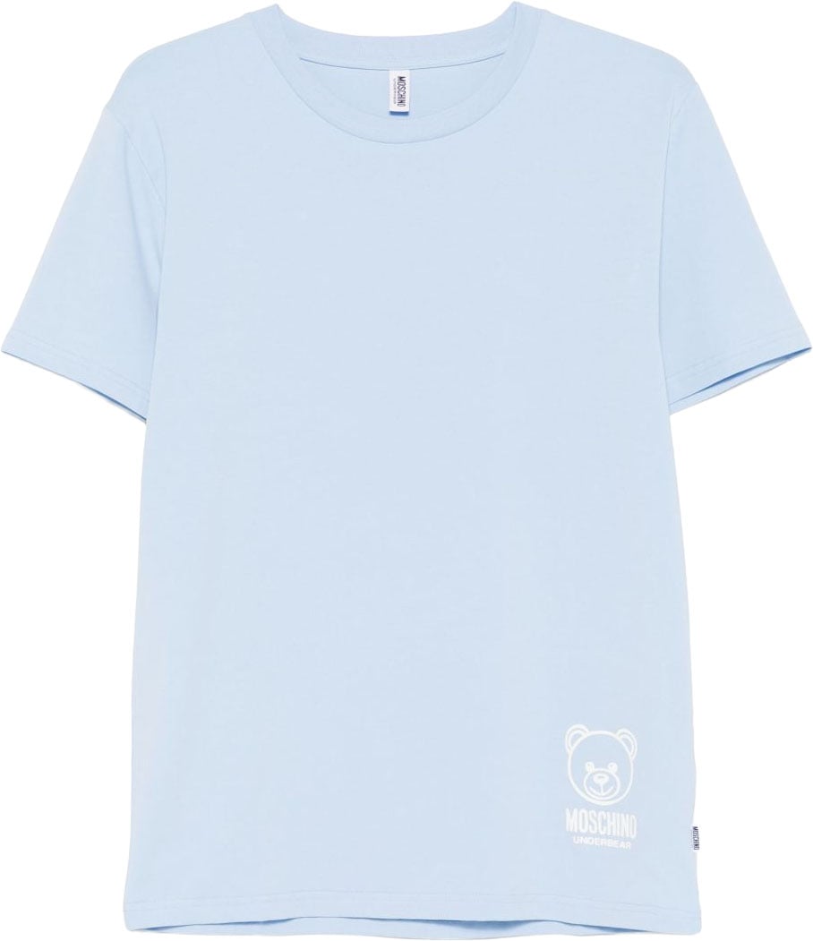 Moschino T-Shirts And Polos Light Blue Lichtblauw