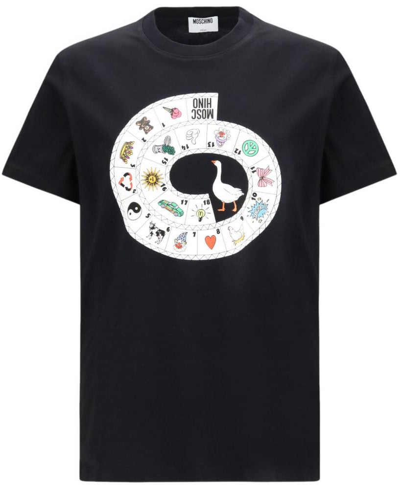 Moschino T-Shirts And Polos Multi Black Zwart