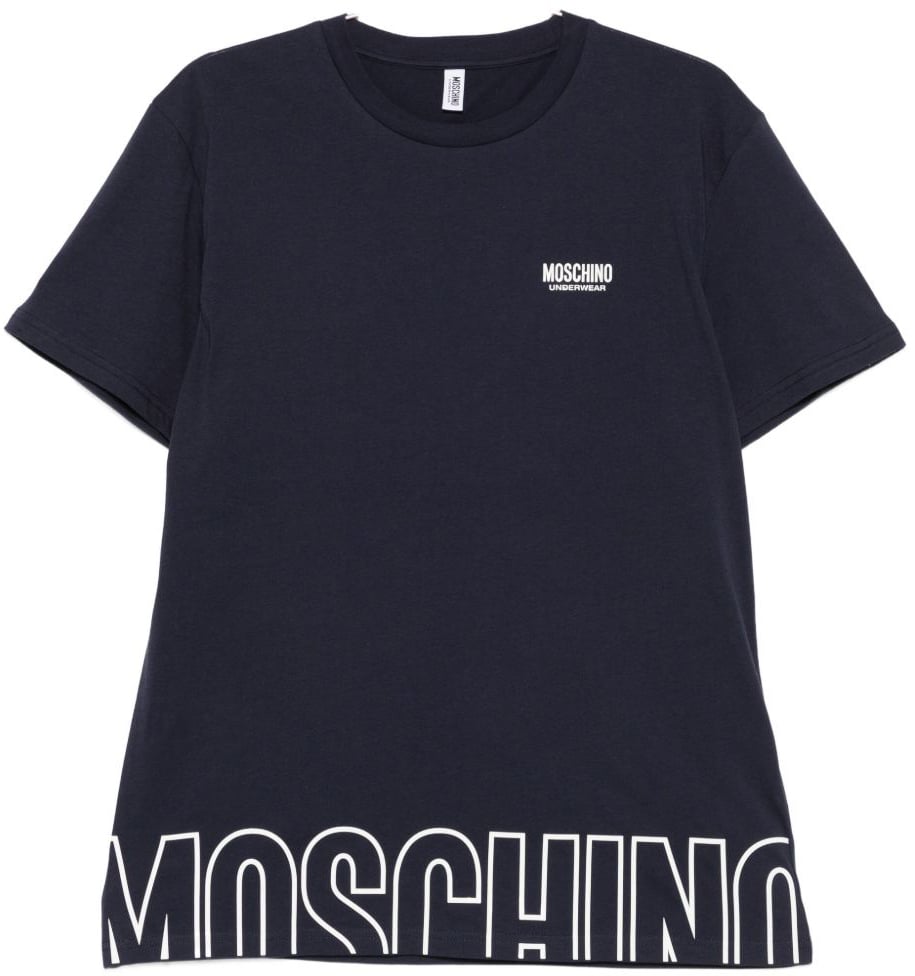 Moschino T-Shirts And Polos Marine Blauw