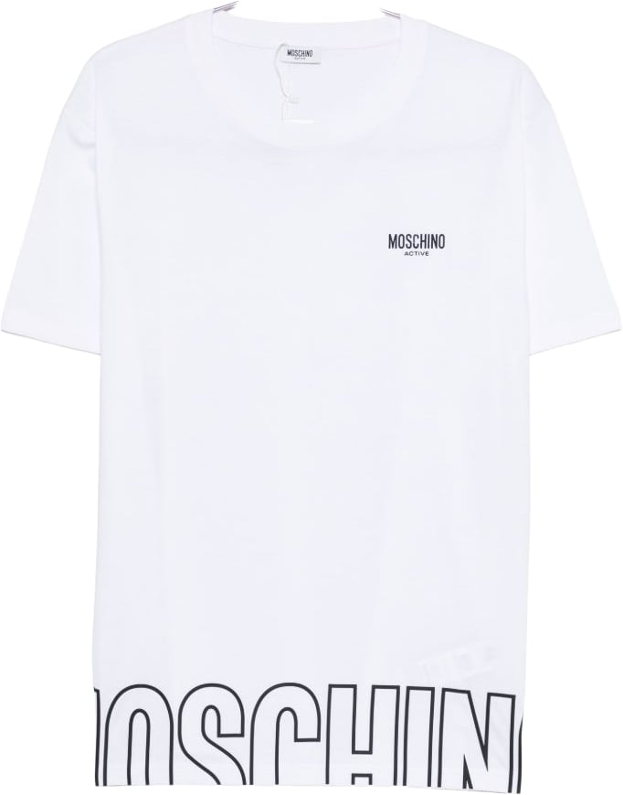 Moschino T-Shirts And Polos White Wit