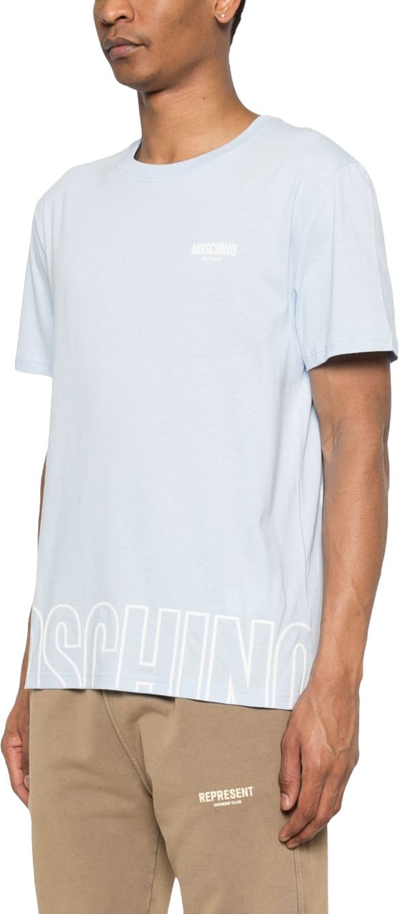 Moschino T-Shirts And Polos Light Blue Lichtblauw