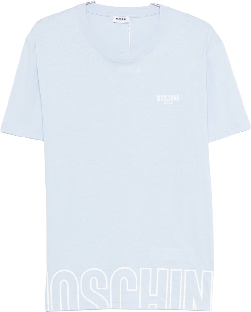Moschino T-Shirts And Polos Light Blue Lichtblauw