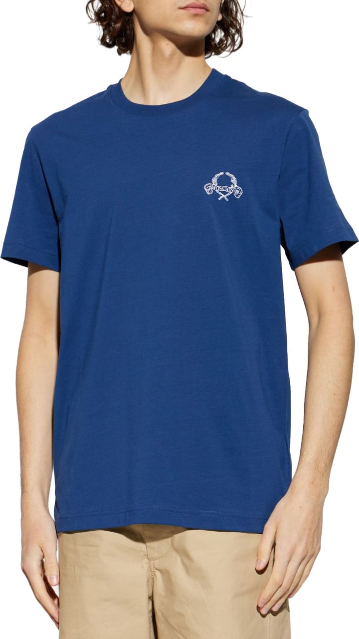 Moschino T-Shirts And Polos Multi Blue Blauw