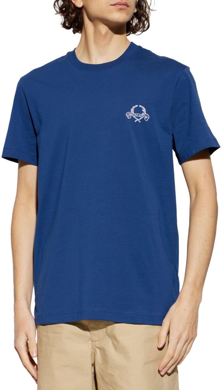 Moschino T-Shirts And Polos Multi Blue Blauw