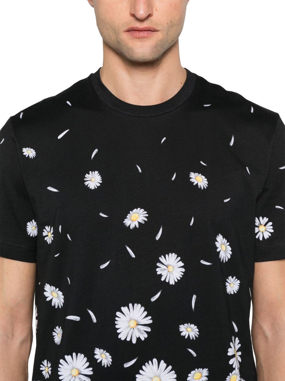 Moschino Short-Sleeve Crew Neck T-Shirt Zwart