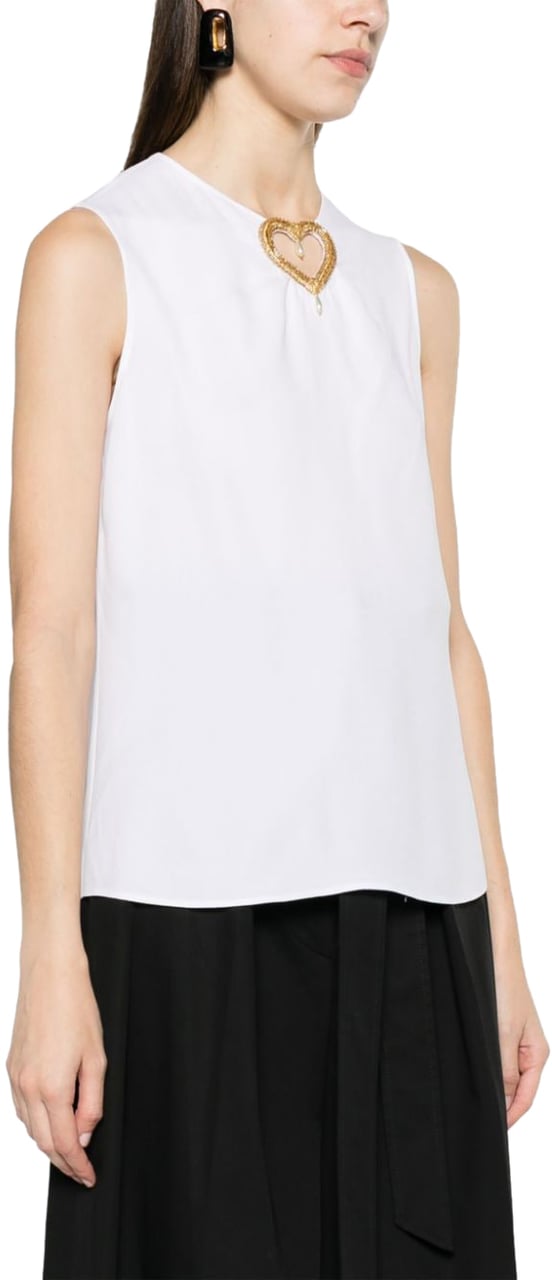 Moschino Top White Wit