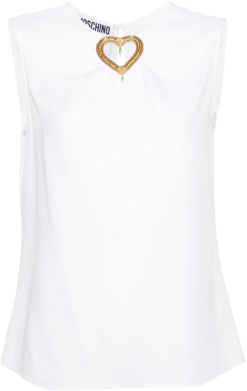 Moschino Top White Wit