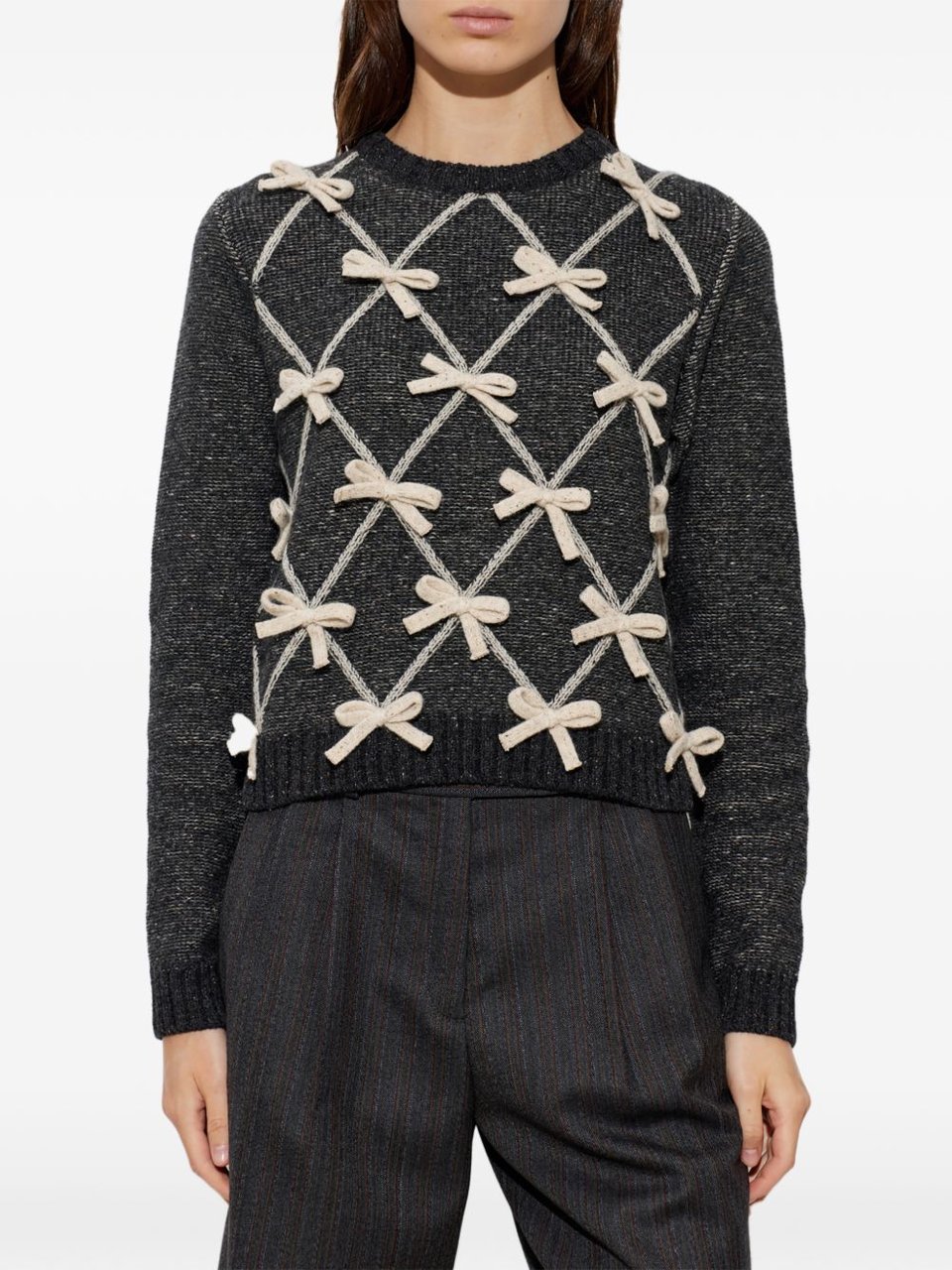 Moschino Sweaters Multi Grey Donkergrijs
