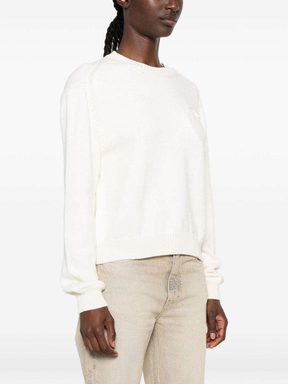 Moschino Sweaters Ivory Wit