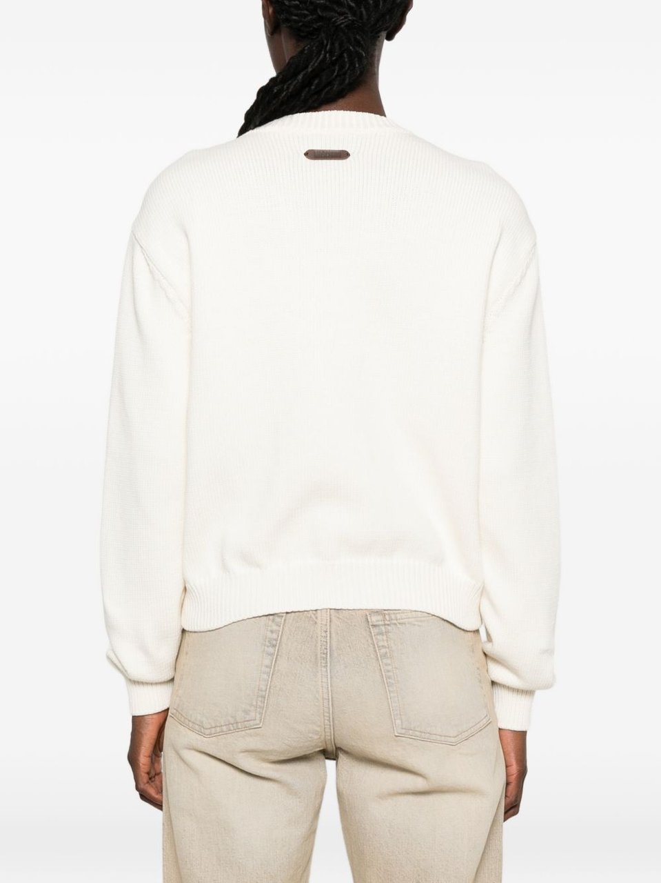 Moschino Sweaters Ivory Wit