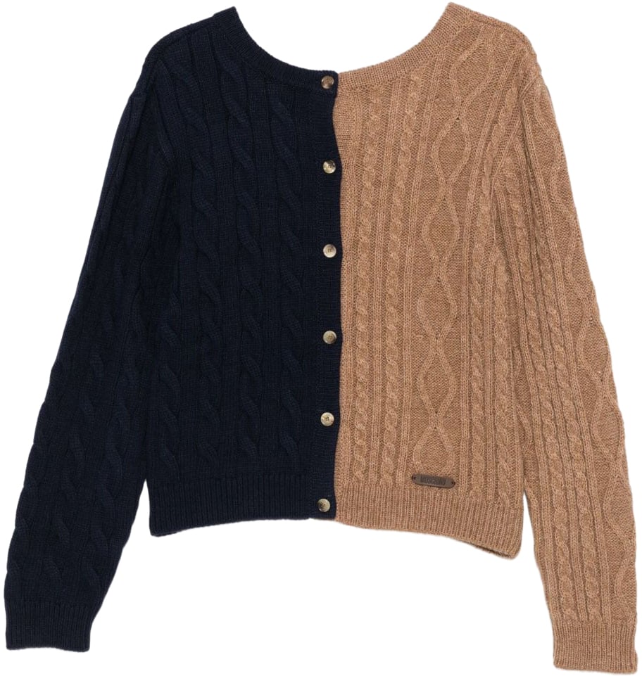 Moschino Sweaters Multi Brown Bruin