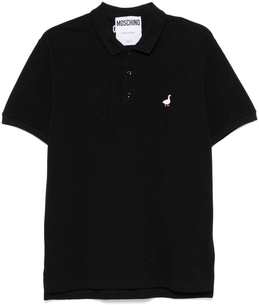 Moschino T-Shirts And Polos Black Zwart