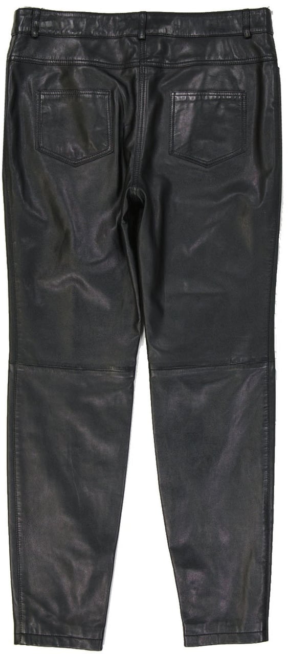 Moschino Boutique Moschino Leather Pants Zwart