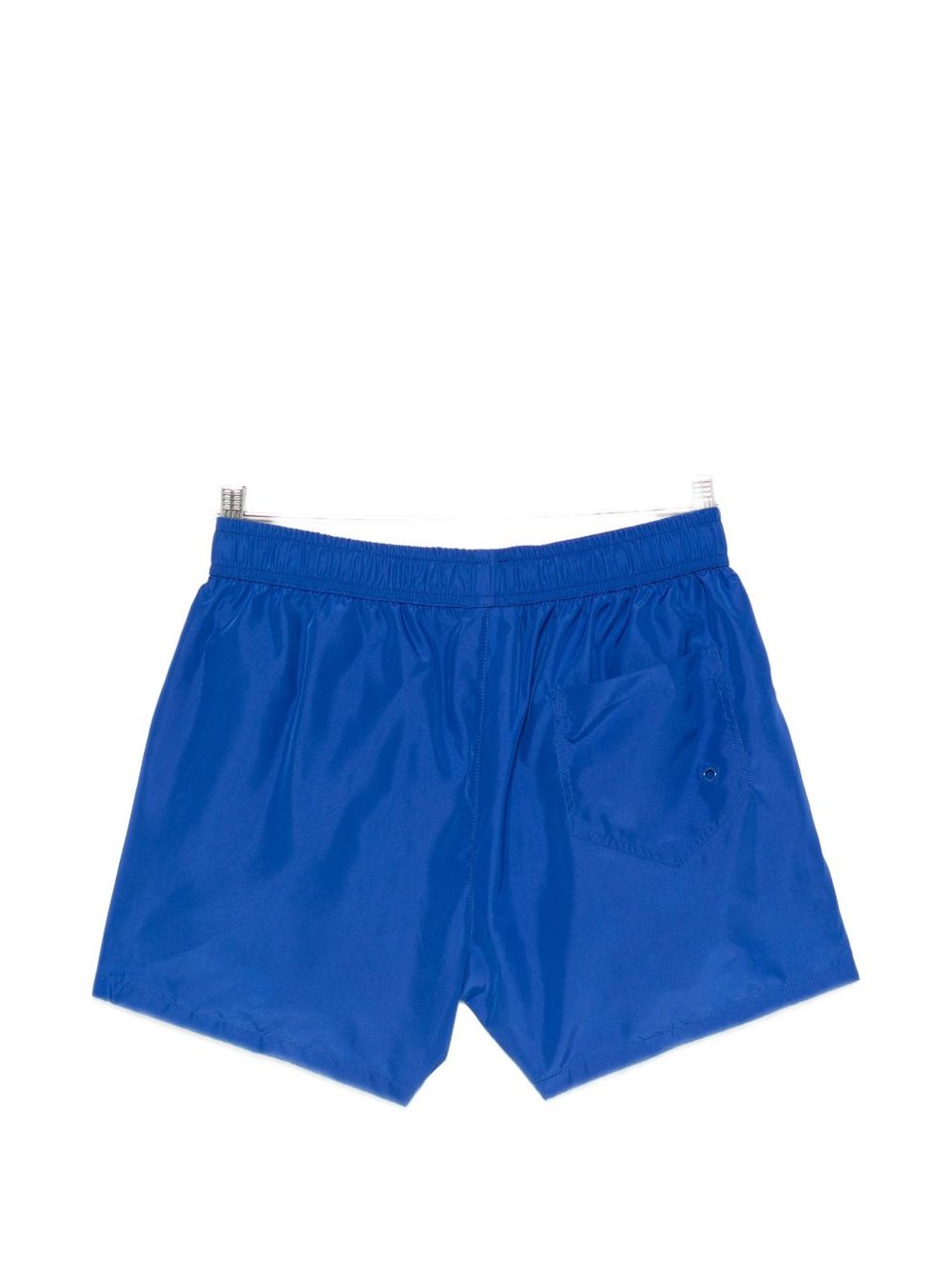Moschino Blue Front Logo Drawstring Swim Shorts Blauw