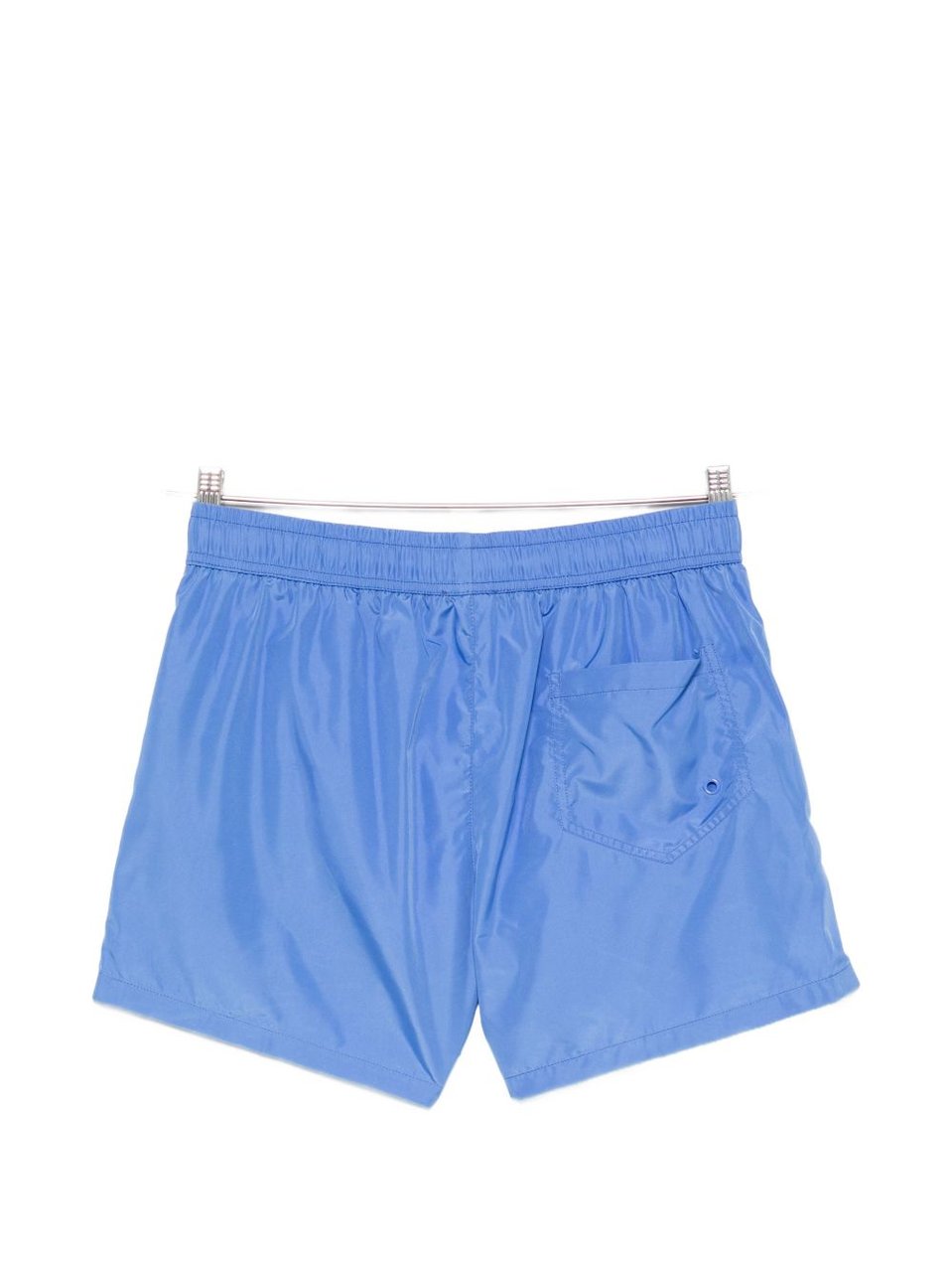 Moschino Blue Logo Print Elasticated Swim Shorts Blauw