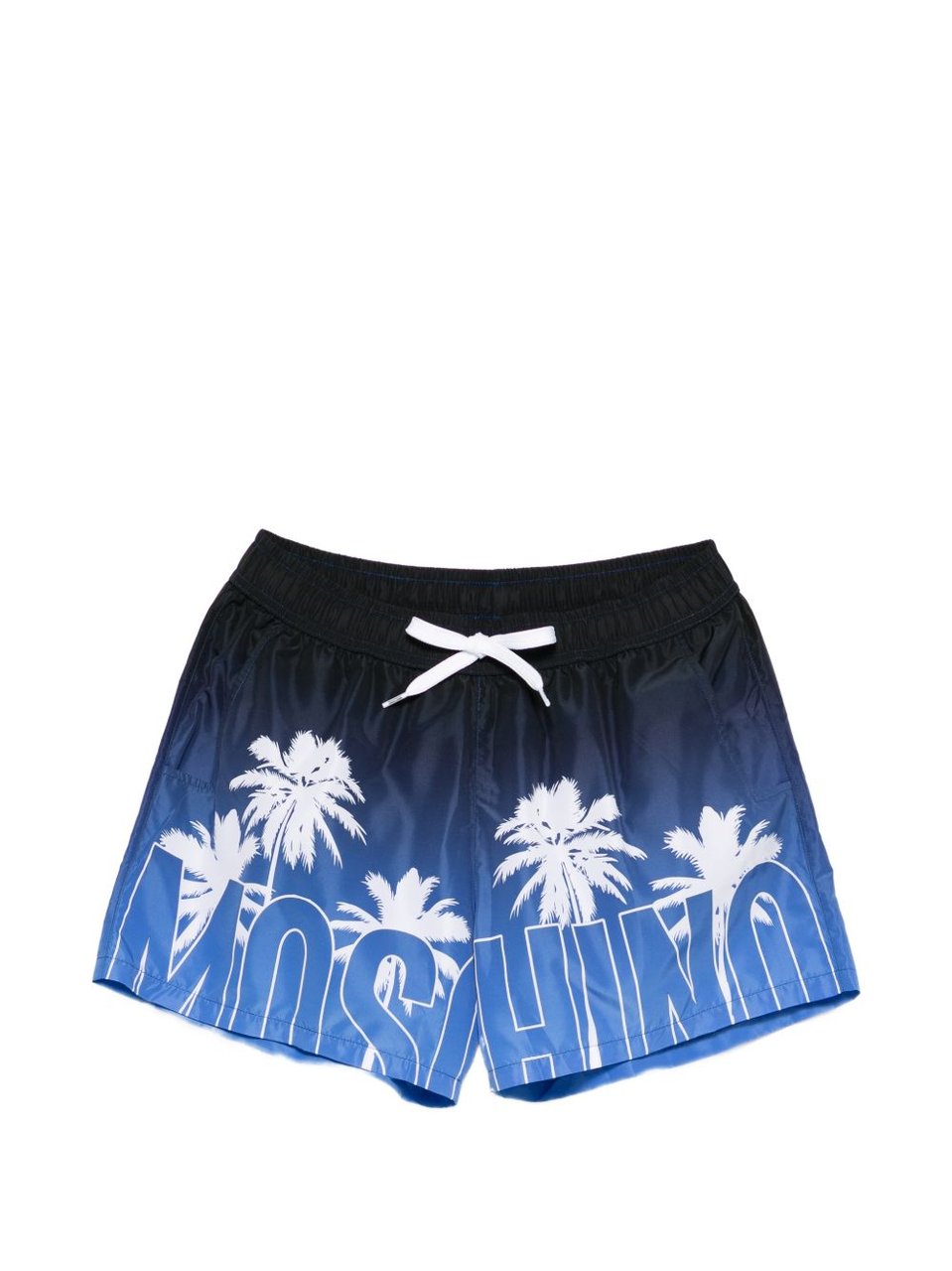 Moschino Silk and Nylon Blend Quick-Dry Swimwear Blauw