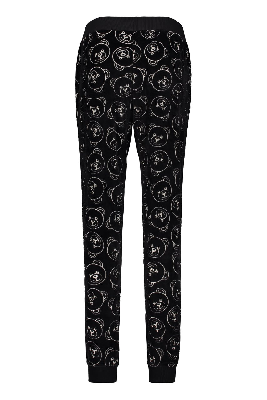 Moschino Velvet trousers Zwart