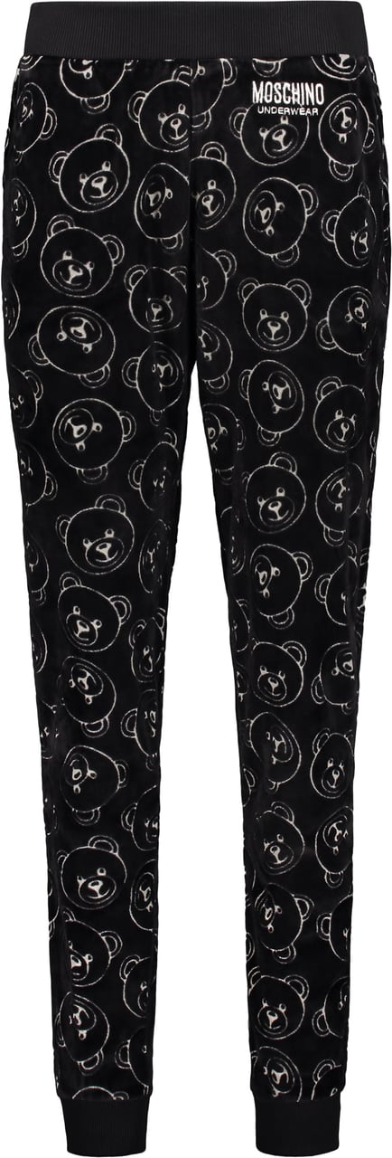 Moschino Velvet trousers Zwart