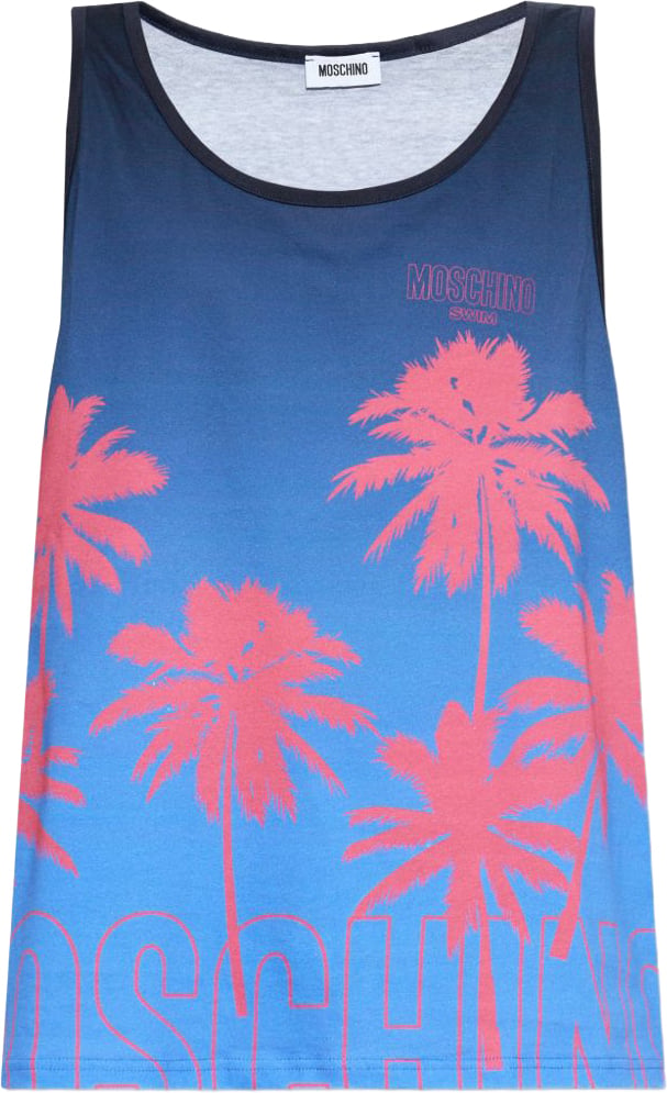 Moschino T-Shirts And Polos Multi Blue Blauw