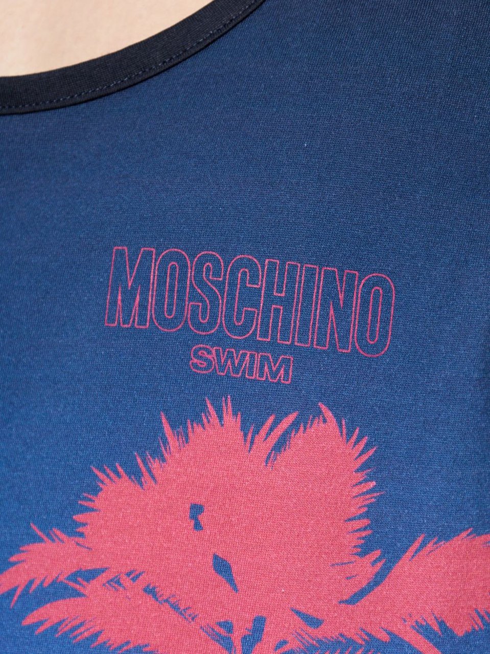 Moschino T-Shirts And Polos Multi Blue Blauw