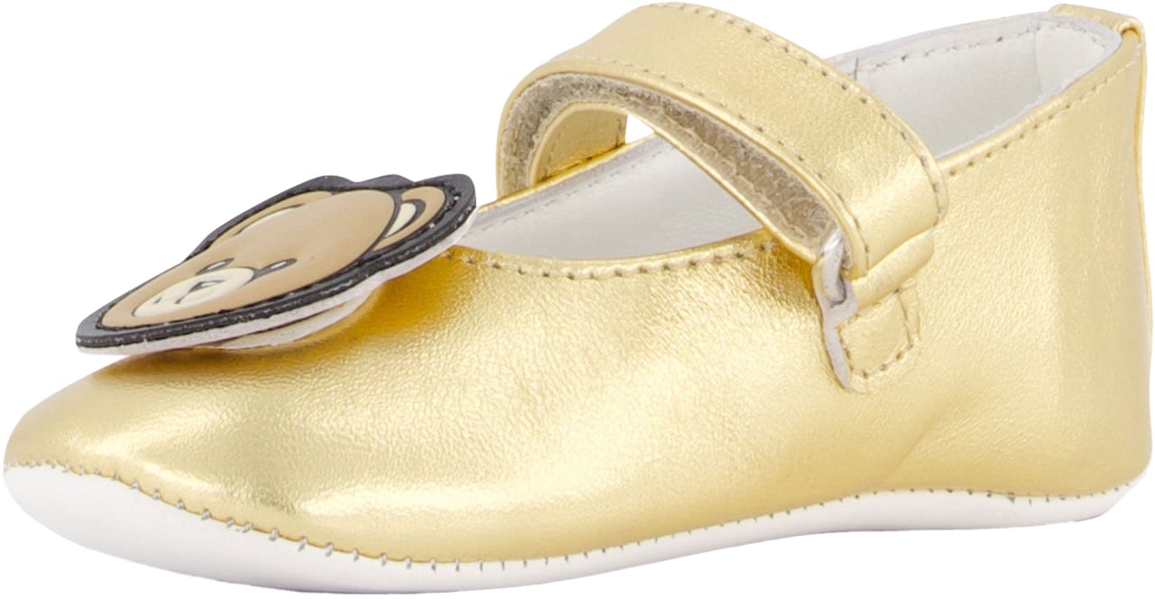 Moschino Baby Meisjes Schoenen In Goud Metallic