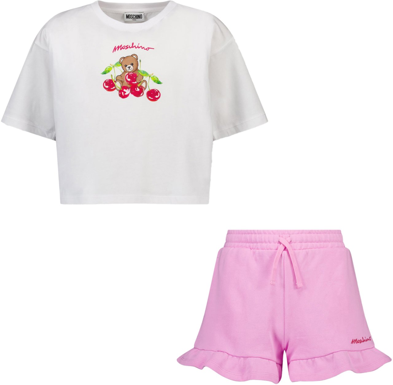 Moschino Moschino Kinder Meisjes Setje In Wit Wit