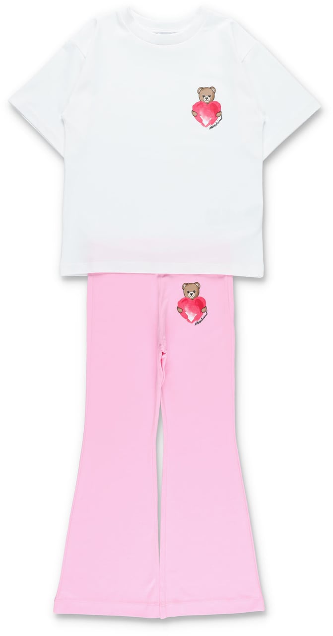 Moschino Leggings+Tee Bianco Divers
