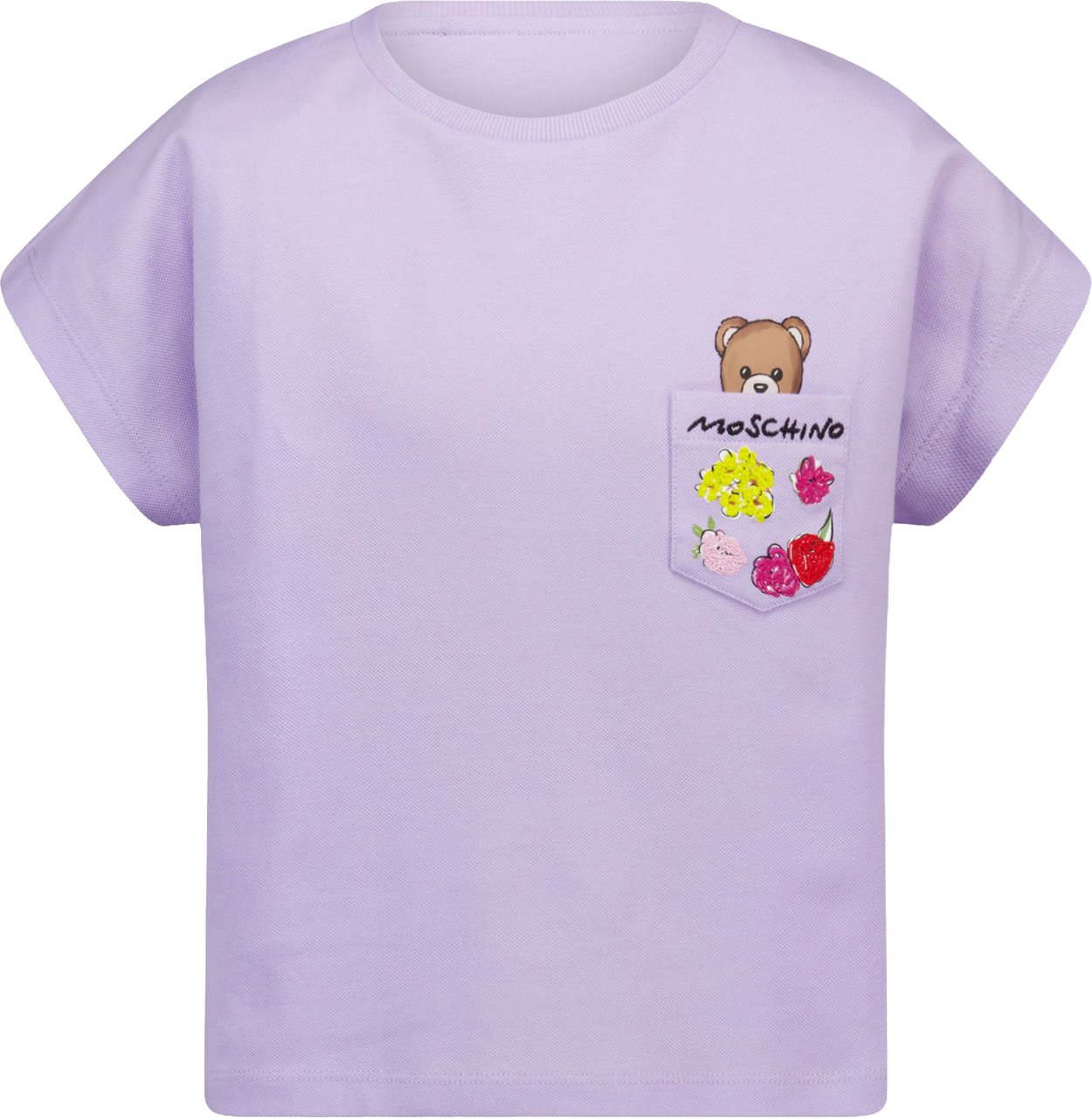 Moschino Moschino Kinder Meisjes T-Shirt In Lila Paars