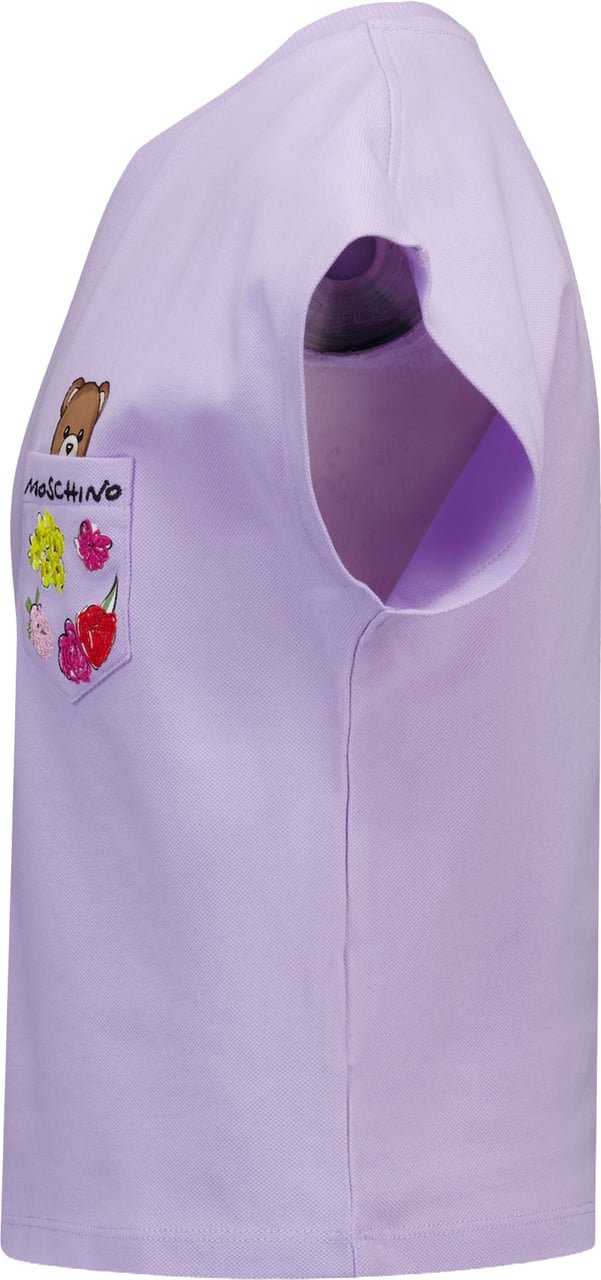 Moschino Moschino Kinder Meisjes T-Shirt In Lila Paars