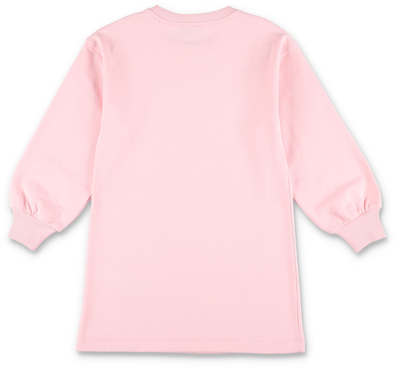 Moschino Over Fleece Dress Logo Rosa Roze