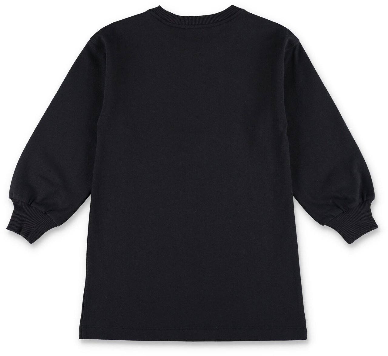 Moschino Over Fleece Dress Logo Nero Zwart