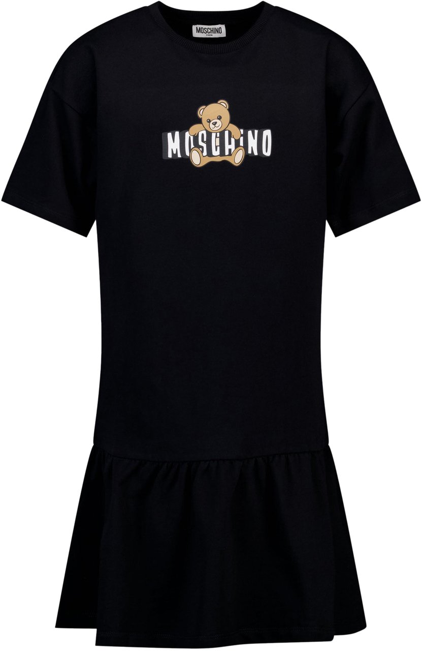 Moschino Moschino Kinder Meisjes Jurk In Zwart Zwart