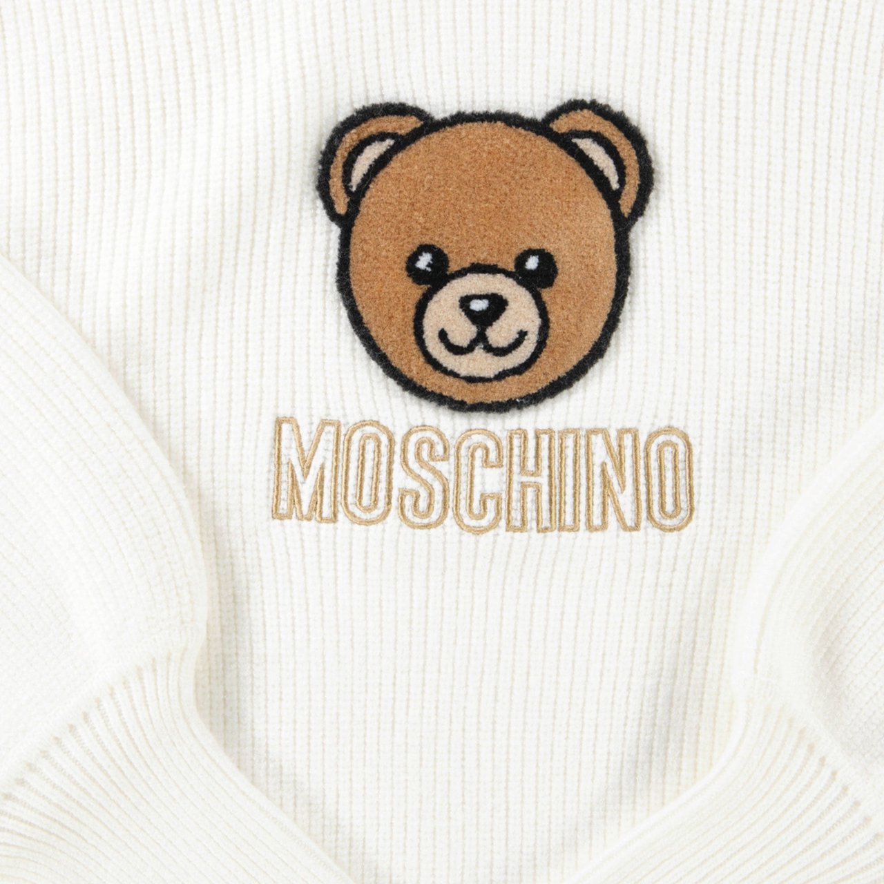 Moschino Moschino Kinder Meisjes Trui In Off White Wit
