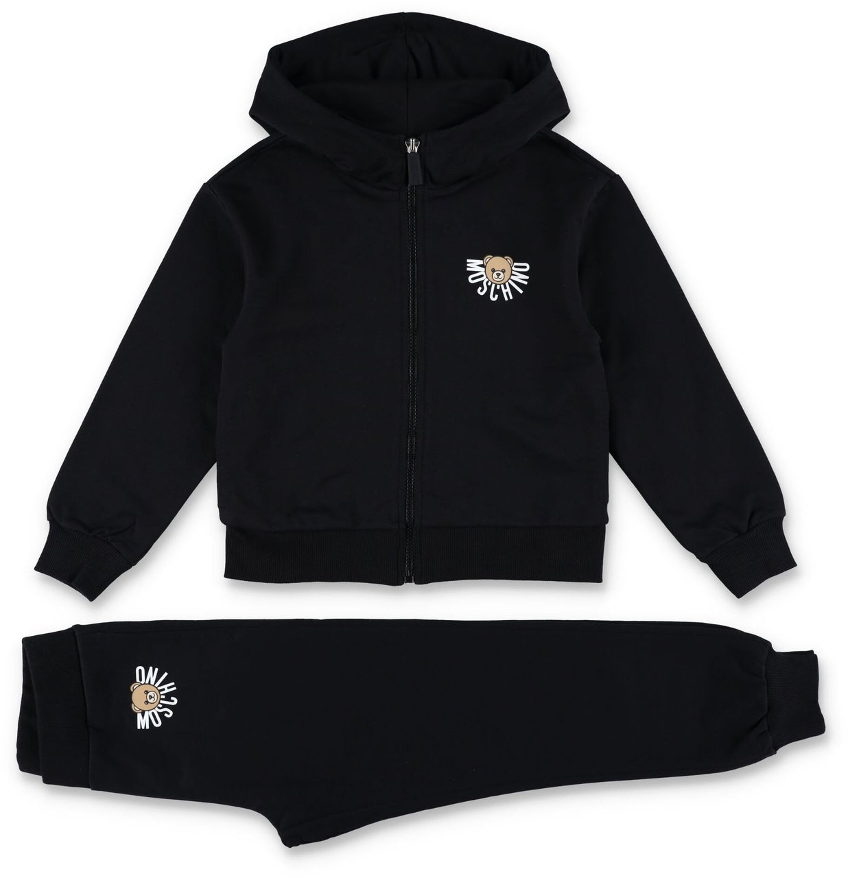 Moschino Set Zip+Jogging Nero Zwart