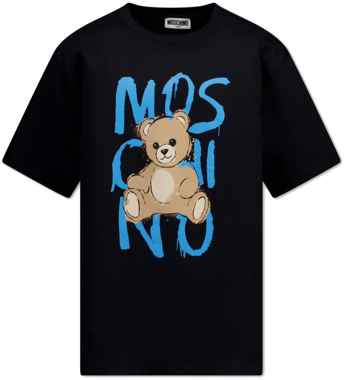 Moschino Moschino Kinder Unisex T-Shirt In Zwart Zwart
