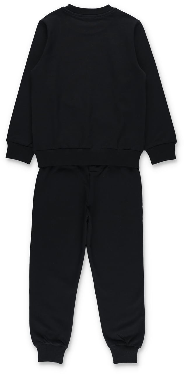 Moschino Set Fleece Hoodie+Jogging Nero Zwart
