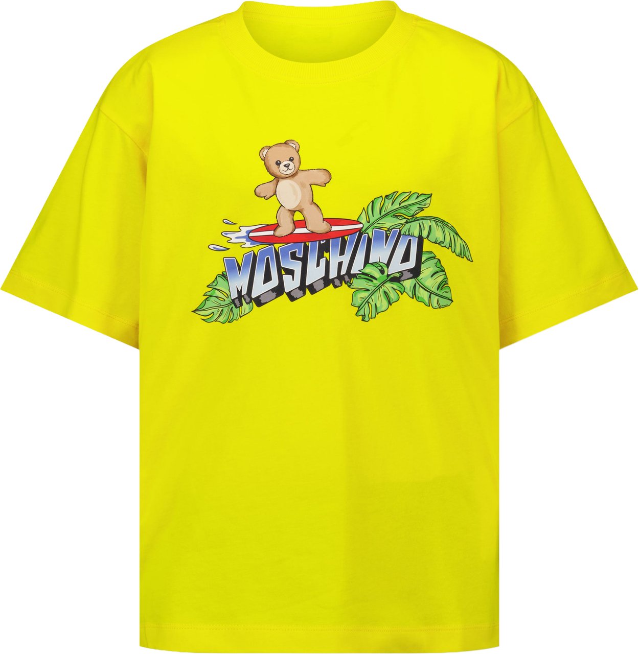Moschino Kinder Jongens T-Shirt In Geel Geel