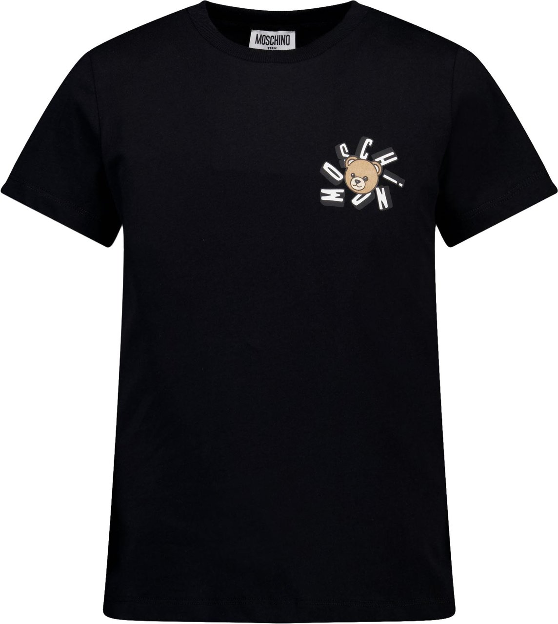 Moschino Kinder Jongens T-Shirt In Zwart Zwart