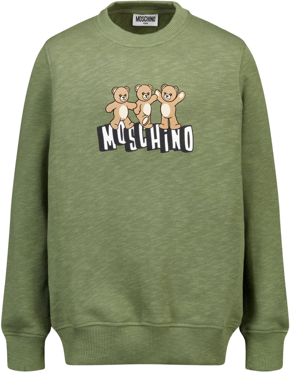 Moschino Moschino Kinder Unisex Trui In Army Groen