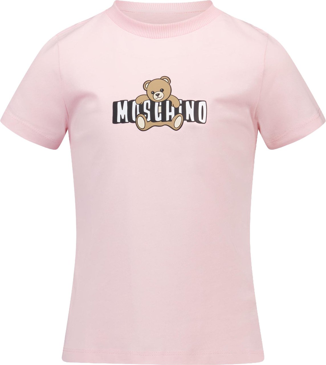 Moschino Kinder Unisex T-Shirt In Licht Roze Roze