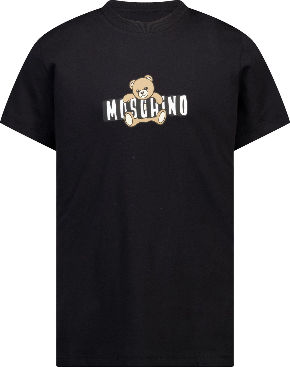 Moschino Kinder Unisex T-Shirt In Zwart Zwart
