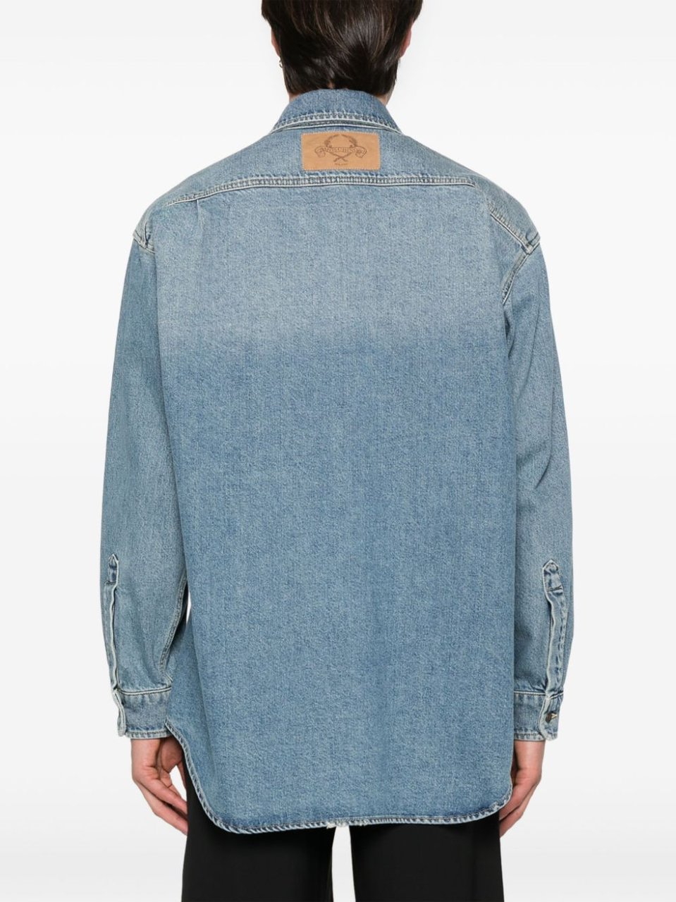 Moschino Shirts Denim Lichtblauw