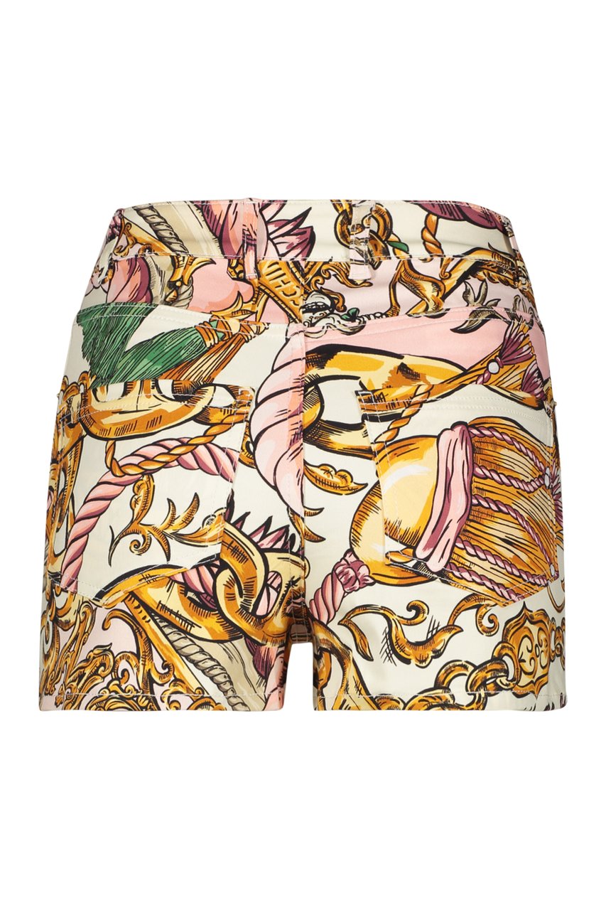 Moschino Printed cotton shorts Neutraal