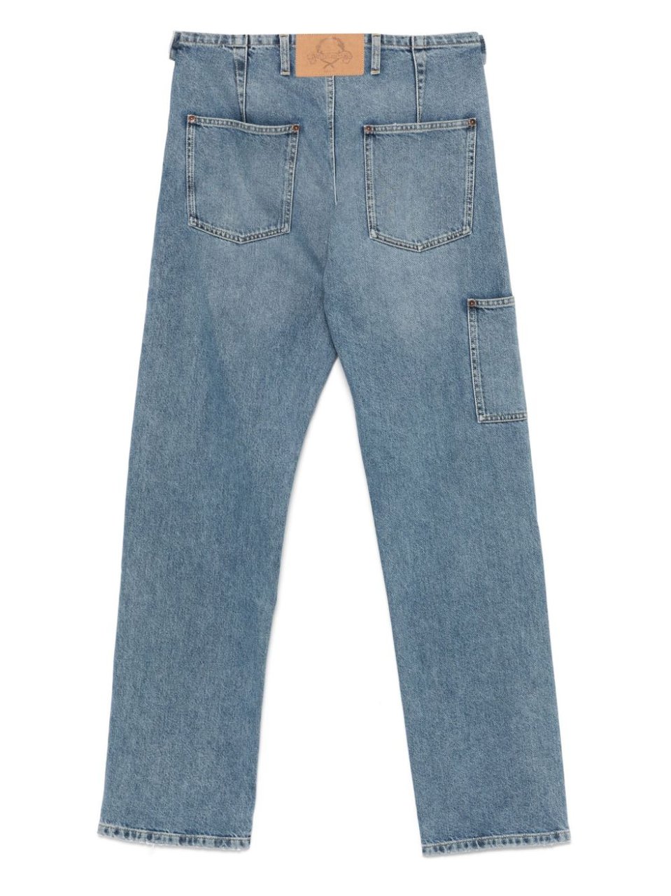 Moschino Indigo Blue Denim Trousers Blauw