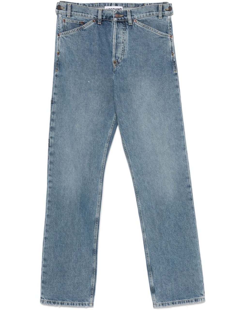 Moschino Indigo Blue Denim Trousers Blauw