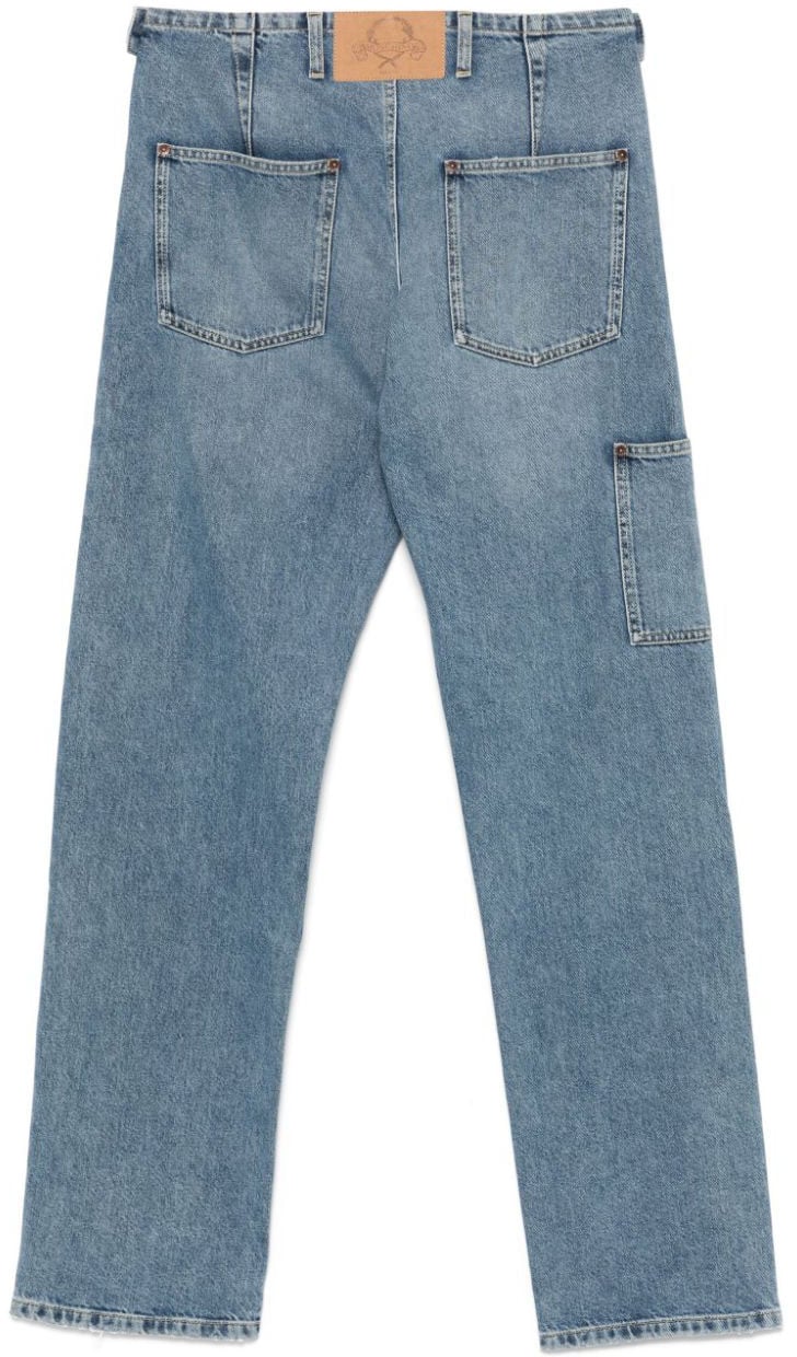 Moschino Trousers Denim Blauw
