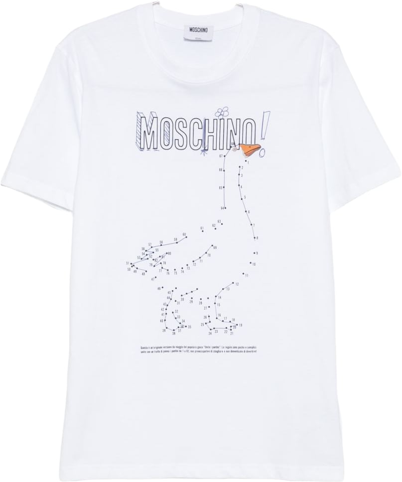 Moschino T-Shirts And Polos Multi White Wit