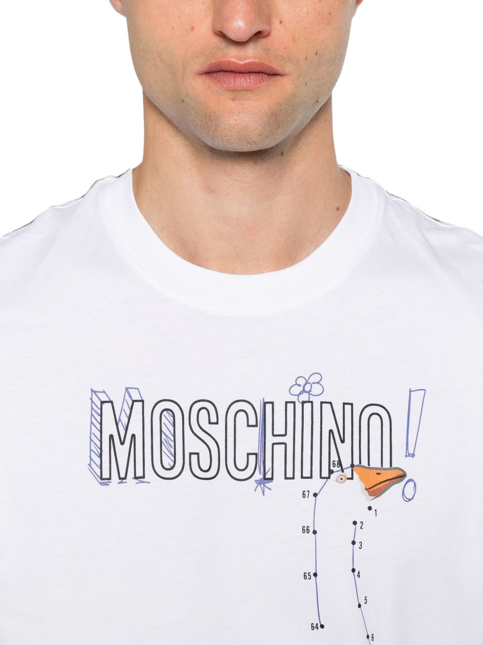 Moschino T-Shirts And Polos Multi White Wit