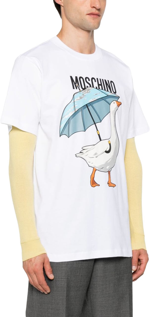 Moschino T-Shirts And Polos Multi White Wit